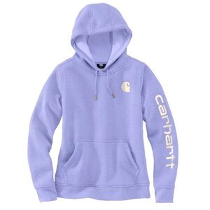 CARHARTT Womens Light Purple Hoodie with Gray Logo- Size Small (4/6) NWOT